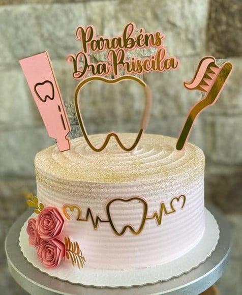 Arquivo de Corte Topo de Bolo Dentista