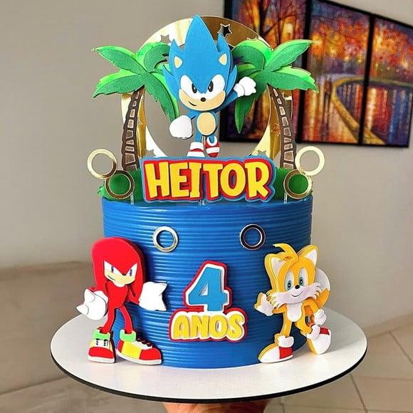 Arquivo de Corte Topo Sonic em Camadas