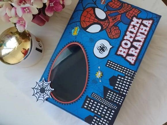 Arquivos de Corte Caixa Mini Confeiteiro Homem Aranha