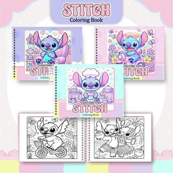 Aquivo Digital Combo Caderno de Pintura Stitch