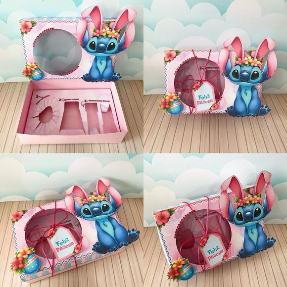 Arquivos de Corte Mini Confeiteiro Stitch Rosa