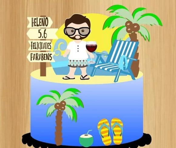 Aquivo de Corte Topo Homem Praia