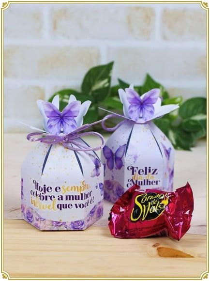 Arquivo de Corte Caixa Sacolinha Dia das Mulheres