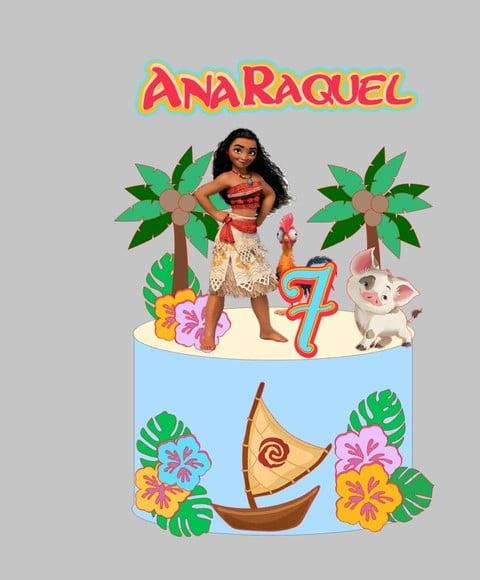 Arquivo de Corte Topo de Bolo Moana
