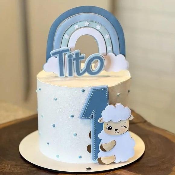 Arquivo de Corte Topo Ovelhinha Menino