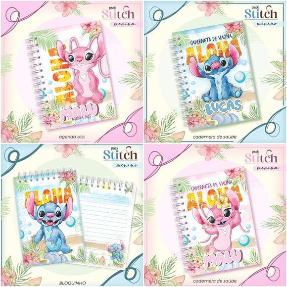 Arquivo Digital Combo Encadernação Lilo Stitch