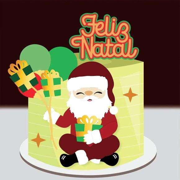 Arquivo de Corte Topo Papai Noel Balões