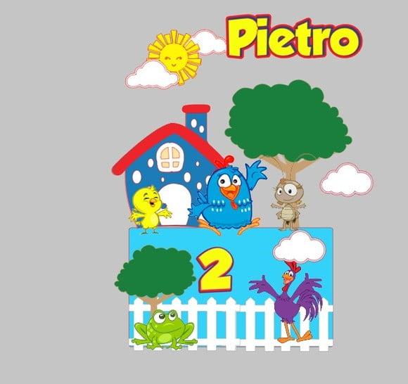 Arquivo de Corte Topo Galinha Pintadinha