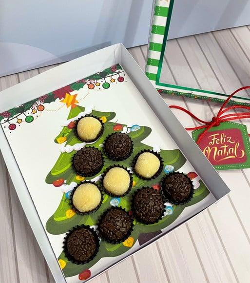 Arquivo de Corte Caixa Arvore 10 Doces Natal