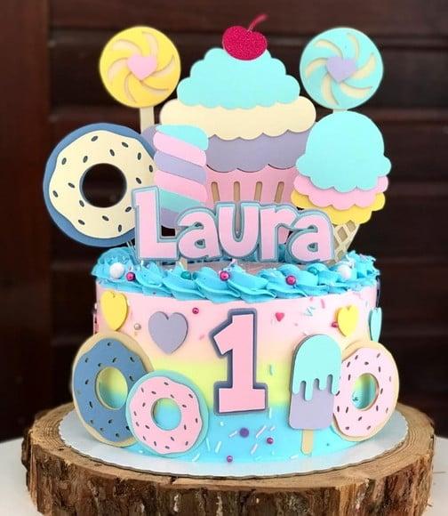 Topo de Bolo Corte Confeiteitaria