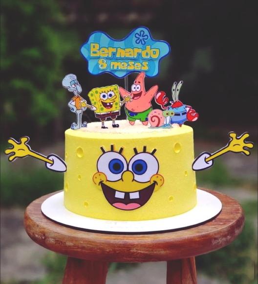 Arquivo de Corte Topo Bob Esponja