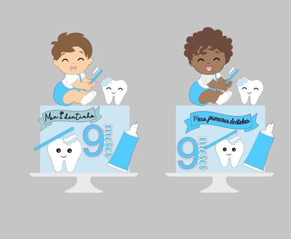 Arquivo de Corte Topos Meus Primeiros Dentinhos
