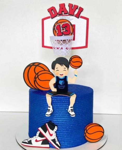 Aquivo de Corte Topo de Bolo Basquete