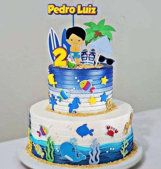 Arquivo de Corte Topo de Bolo Praia Surf