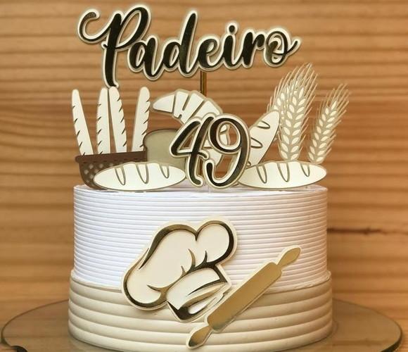 Arquivo de Corte Topo Bolo Padeiro