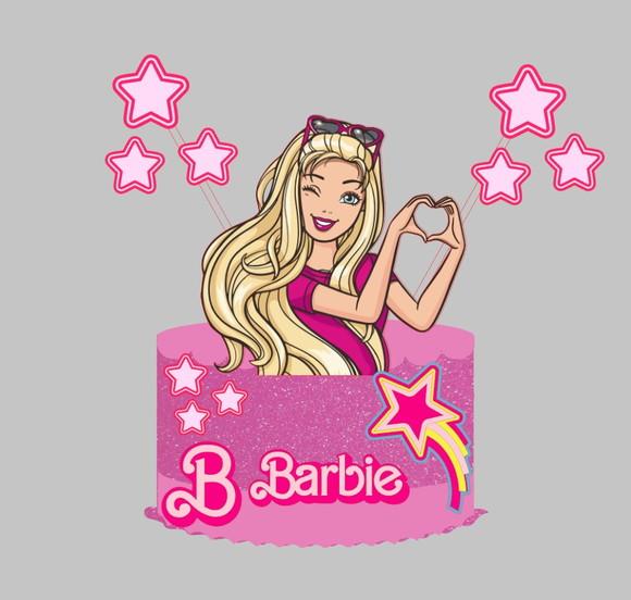 Arquivo de Corte Topo Barbie Coração