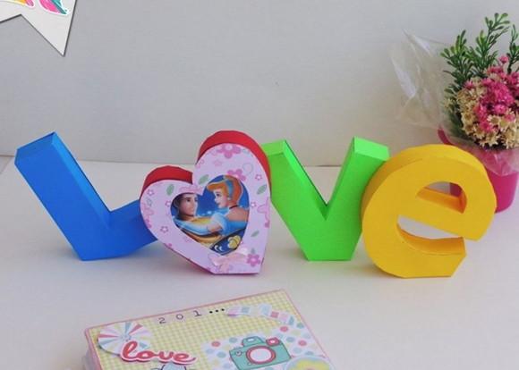 Arquivo de Corte Love Letra em 3d