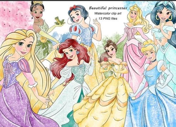 Arquivo Digital Princesas Aquarela
