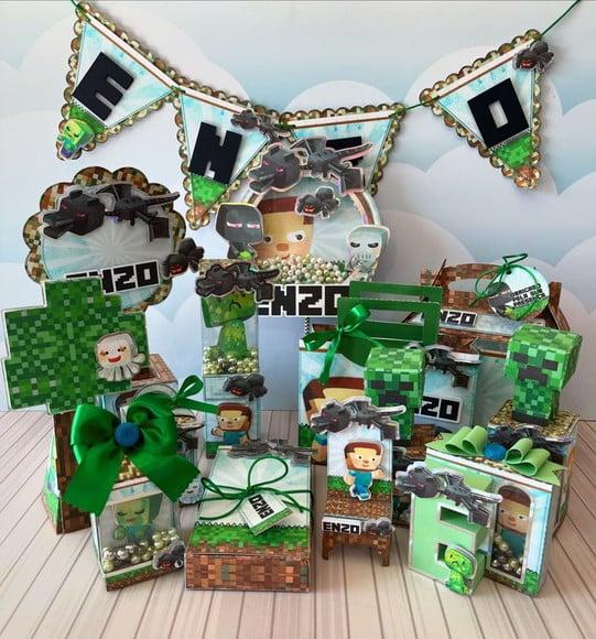 Arquivo de Corte Minecraft Kit Festa