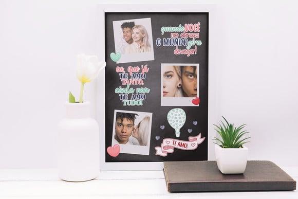 Arquivo de Corte Caixa Quadro Dia dos Namorados