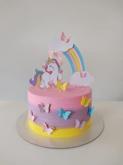 Arquivo de Corte Topo Unicornio em Camadas