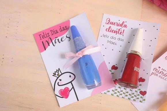 Arquivos de Corte Caixa Esmalte Dia das Mães