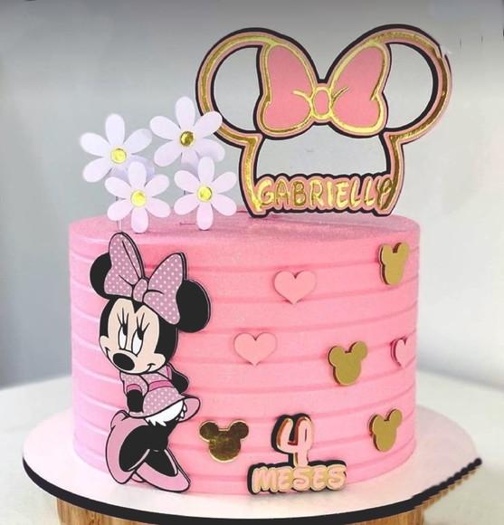 Arquivo de Corte Topo de Bolo Minnie