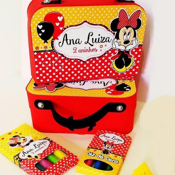 Aquivos de Corte Maletas Minnie Vermelha