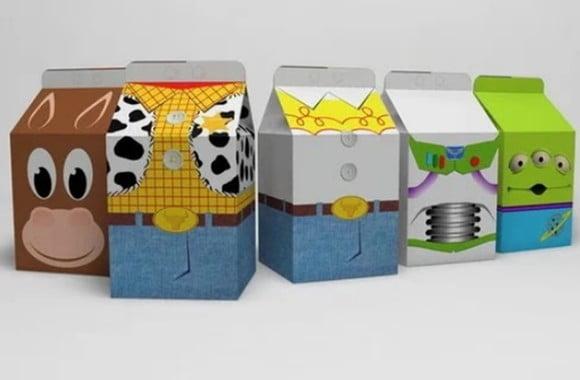Arquivos de Corte Caixas Milk Toy Story