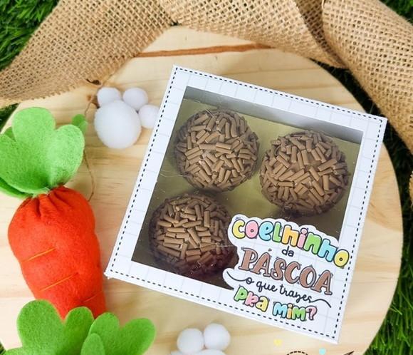 Arquivos de Corte Caixa para 4 Doces Páscoa