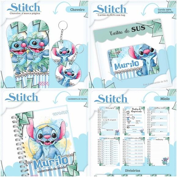 Arquivo Digital Combo Caderneta Lilo Stitch
