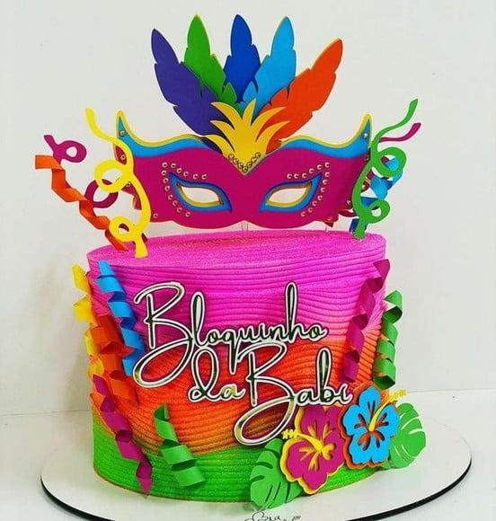 Arquivo de Corte Topo de Bolo Carnaval