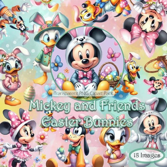 Kit Digital Minnie Páscoa