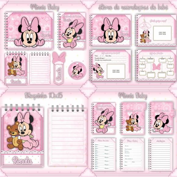 Arquivo Digital Livro do Bebê e Cardeneta Minnie Baby