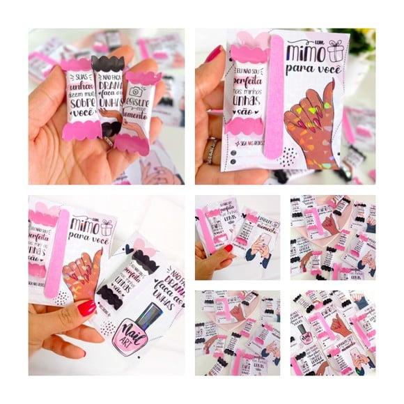 Arquivo Digital Arte para Balas Mais Card Manicure