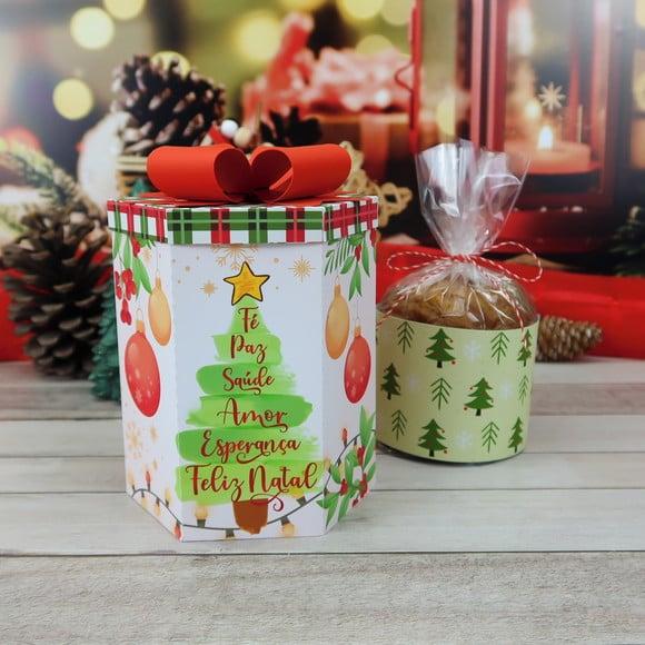 Arquivo de Corte Caixa Panetone Natal