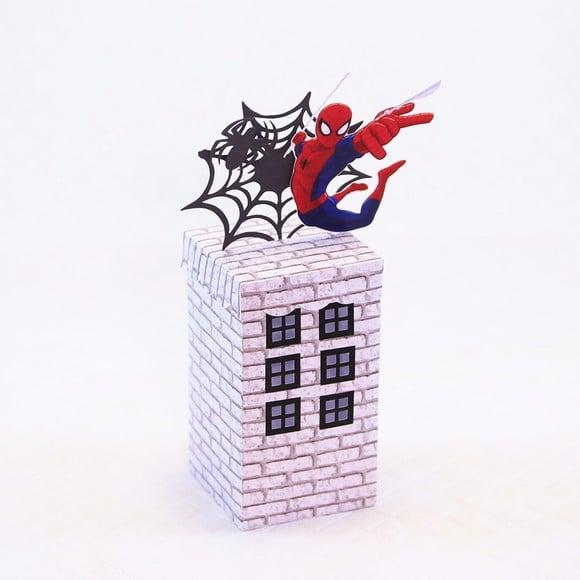 Arquivo de Corte Caixa Predio Homem Aranha Studio e pdf