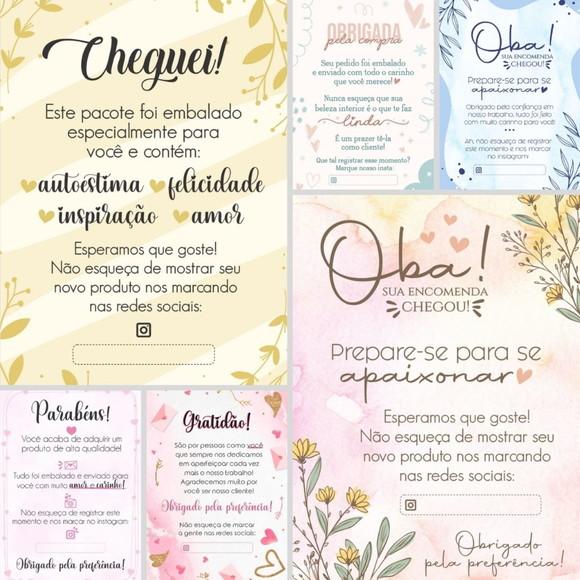 Combo Kit Cartões Agradecimento