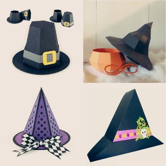 Arquivos de Corte Combo Chapeus Halloween