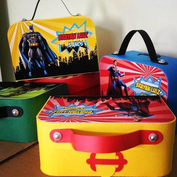 Arquivos de Corte Caixas Maletas Super Heroi