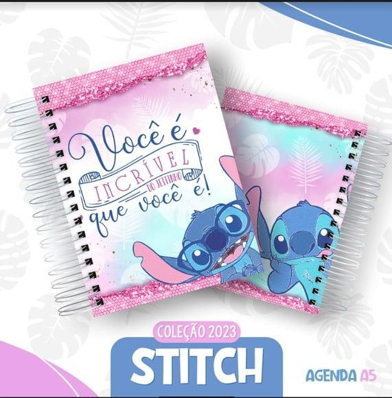 Arquivo Digital Caderno A5 Stitch Agendamentos em pdf e Png