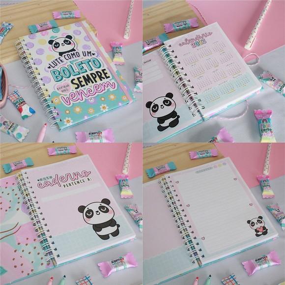 Arquivo Digital Caderno Panda em pdf e Png