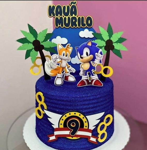 Arquivos De Corte Topo De Bolo Sonic 02