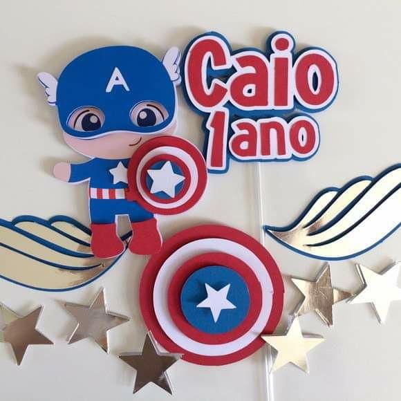 Arquivo De Corte Topo De Bolo Capitão America