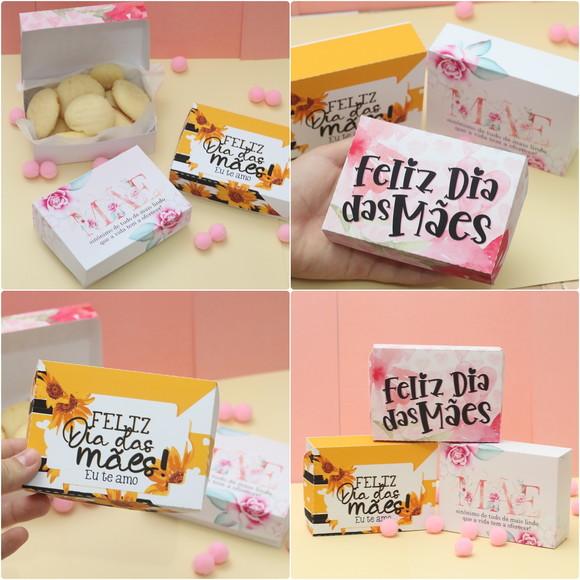 Arquivo de corte Caixas para 6 doces dia das Maes
