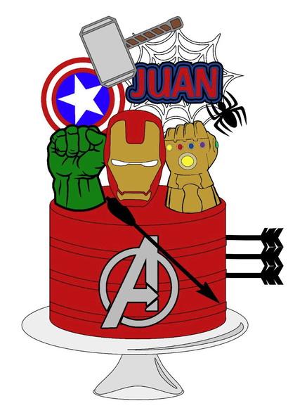 Arquivo de corte topo vingadores