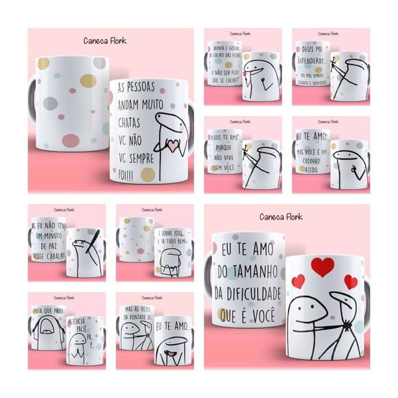 Arquivo digital arte caneca sublimação flork