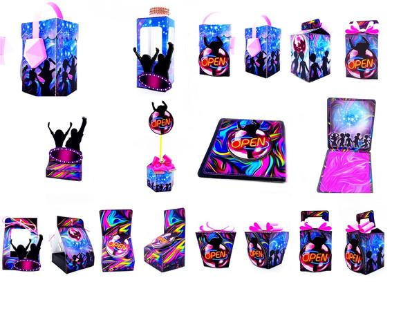 Arquivos de corte balada neon studio/pdf e png