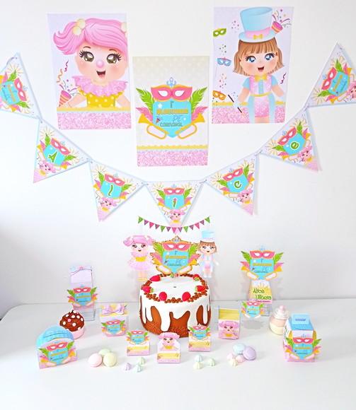 Arquivo de corte kit carnaval menina studio e pdf