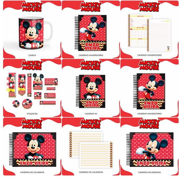 Aquivos digitais combo escolar mickey mouse
